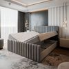 Masseno Boxbett ARION 160x200 cm mit Bonell Matratze und Topper, Doppelbett, Polsterbett mit Kopfteil, Boxspringbett Bild 3