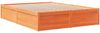 vidaXL Massivholzbett ohne Matratze Wachsbraun 140x200 cm Kiefernholz 3282377 Bild 3