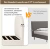 Odikalo Polsterbett Kinderbett Einzelbett 90x200 mit Bettkasten (hydraulisches Funktionsbett, Bett mit Lattenrost, Kopfteil und großem Stauraum, gepolstertes Kopfteil, Beige Boucl) Bild 3