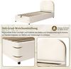 Odikalo Polsterbett Kinderbett Einzelbett 90x200 mit Bettkasten (hydraulisches Funktionsbett, Bett mit Lattenrost, Kopfteil und großem Stauraum, gepolstertes Kopfteil, Beige Boucl) Bild 2