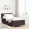 vidaXL Boxspringbett mit Matratze Dunkelbraun 90 x 200 cm Stoff 3340195 Bild 1