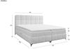 Boxspringbett Bett Schlafzimmerbett SOPHIE 120x200cm Stoff Rolf Flaschengrün Bild 5
