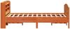 vidaXL Massivholzbett ohne Matratze Wachsbraun 140x200 cm Kiefernholz 3306968 Bild 5