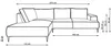 Vente-unique - GINETO Sofa StoffSamt Grün - B 195 cm x H 83 cm x L 275 cm Bild 5