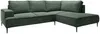 Vente-unique - GINETO Sofa StoffSamt Grün - B 195 cm x H 83 cm x L 275 cm Bild 3
