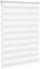 vidaXL Doppelrollo Weiß 95x100 cm Stoffbreite 90,9 cm Polyester 4014728 Bild 3