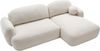 Mirjan24 'Mojato' Ecksofa mit Bettkasten und Schlaffunktion, Bouclé beige, 90x175x275 cm, Rechts Bild 4