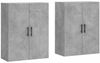 vidaXL Wandschränke 2 Stk. Betongrau 69,5x34x90 cm 3195647 Bild 2