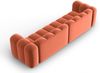 Micadoni Modulares Sofa Lupine 4-Sitzer Samtstoff Salvador Koralle Bild 3