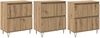 vidaXL Sideboards 3 pcs Artisan-Eiche 3394525 Bild 2