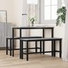 vidaXL Esstischbank 2 pcs Graues Sonoma 100 x 32,5 x 48,5 cm 873757 Bild 3