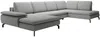 Vente-unique - ARCHIBALD Sofa Stoff Grau - B 205 cm x H 82 cm x L 347 cm Bild 3