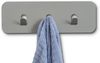 Garderobenleiste >Tilly 1< 3 Haken, in grau, Metall - 30x10x3cm (BxHxT) Bild 3