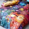 Essenza Baumwolle Satin Bettwäsche Delhi purple 200 x 200 + 2x 80 x 80 cm Bild 5