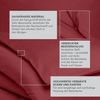La Vida Satin Bettwäsche Set Uni mit Deckenbezug in 135x200 cm + Kissenbezug 80x80 cm in WEINROT aus Baumwolle + Reißverschluss | ÖkoTex Zertifiziert | seidig Glatte Schlafzimmer Einrichtung Bild 4