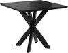 Esstisch Pilto (Farbe: Marmor Black Royal + Schwarz Hochglanz / Schwarz) Bild 5