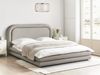 Bett mit Lattenrost Kunstleinen LAVARDENS 160 x 200 cm Taupe Bild 3