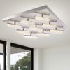 LED Deckenleuchte, 9 Flammig, Nickel matt, satiniert, L 55cm Bild 3
