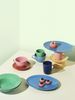 Lyngby Porcelain Ovale Servierplatte Rhombe Color Dunkelblau (35x26,5 cm) 201953 Bild 5