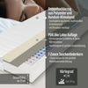 Taschenfederkernmatratze Feel Like Latex ONE TFK - GOLD, Matratze 90x200 cm, 140x200 cm & mehr, Beco, 21 cm hoch, Punktelastische Matratze mit stabilem Federkern, atmungsaktiv Bild 3