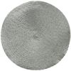 Kaemingk Platzset, Tischset rund 38cm Kunststoff 1 Stück Silber Bild 2