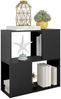 vidaXL Bücherregal Schwarz 60x24x63 cm Holzwerkstoff 809063 Bild 5
