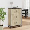 vidaXL Highboard Sonoma-Eiche 68x35x106,5 cm Holzwerkstoff Metall 849070 Bild 3