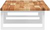 vidaXL Waschbeckenregal Wandmontage Stahl und Akazienholz 3302836 Bild 5