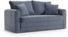 Micadoni Sofa Lido 2-Sitzer Strukturierter Stoff Blau Melange Bild 2