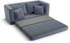 Micadoni Sofa Lido 2-Sitzer Strukturierter Stoff Blau Melange Bild 5