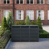 STEELSØN 'Kestra' Mülltonnenbox 3er je 240 Liter, anthrazit, Mülltonnenverkleidung aus Stahl, wetterfest, 116x80x203 cm, Müllbox für 3 Tonnen Bild 2