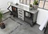 Sideboard Mango 153x40x80 grau lackiert HEAVY INDUSTRY #153 Bild 2
