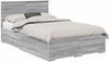 vidaXL Bettrahmen Graues Sonoma 120 x 200 cm Holzwerkstoff 3410918 Bild 2