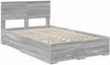 vidaXL Bettrahmen Graues Sonoma 120 x 200 cm Holzwerkstoff 3410918 Bild 4
