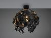 LED Deckenleuchte mit Blätter Lampenschirm Schwarz Gold, Ø 38cm Bild 3
