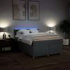 vidaXL Boxspringbett mit Matratze Dunkelgrau 140x190 cm Stoff 3288983 Bild 5
