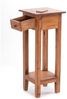 Vintage Design TELEFONTISCH Napoleon 75 | 75 x 30 x 30 cm (HxLxB), Mahagoniholz Beistelltisch im kolonial Stil, Blumenhocker, Holz Tischchen | Farbe: 08 honigfarben gewachst Bild 3