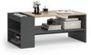 Couchtisch Wido Anthrazit/Sonoma 100 x 55 cm mit Regalen Vicco Bild 5