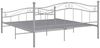 vidaXL Metallbett, 160x200 cm, Grau Bild 3