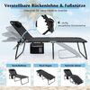KOMFOTTEU Gartenliege, Sonnenliege klappbar, bis 200kg belastbar Bild 3