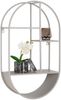 House Nordic Wandregal, oval, Stahl, cool grey, 35x15x60 cm Bild 4