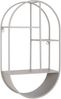 House Nordic Wandregal, oval, Stahl, cool grey, 35x15x60 cm Bild 3