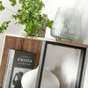 Casâme Bücherregal mit 4 Ebenen, Holzdekor und Metallständern - H148cm - Helles Holz Bild 4