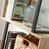 Casâme Bücherregal mit 4 Ebenen, Holzdekor und Metallständern - H148cm - Helles Holz Bild 5
