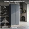 STEELSØN 'Regulus' Garderobenschrank mit 6 Fächern und Kleiderstange, Metall, anthrazit, 175x40x80 cm, abschließbar, inkl. Schloss Bild 2