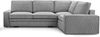 AX LIVING Cord Schlafsofa schwarze Ecksofa Treville Schlaffunktion R Bild 4