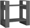 vidaXL Bücherregal/Raumteiler Grau 60x35x57 cm Massivholz Kiefer 813876 Bild 2