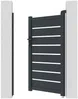Vente-unique - PRIMO Side gate Metall Grau - B 4,6 cm x H 161 cm x L 100 cm Bild 5