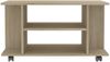 vidaXL TV-Schrank mit Rollen Sonoma-Eiche 80x40x45 cm Holzwerkstoff 800192 Bild 4