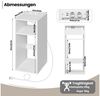 Woltu Nachttisch (1-St), mit Ladefunktion, schmaler Beistelltisch Bild 2